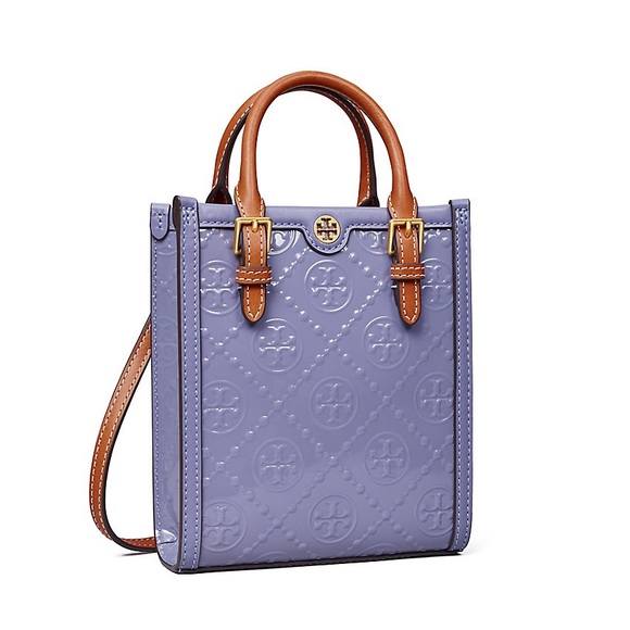 Tory Burch T Monogram Embossed Mini Tote - Picture 3 of 11